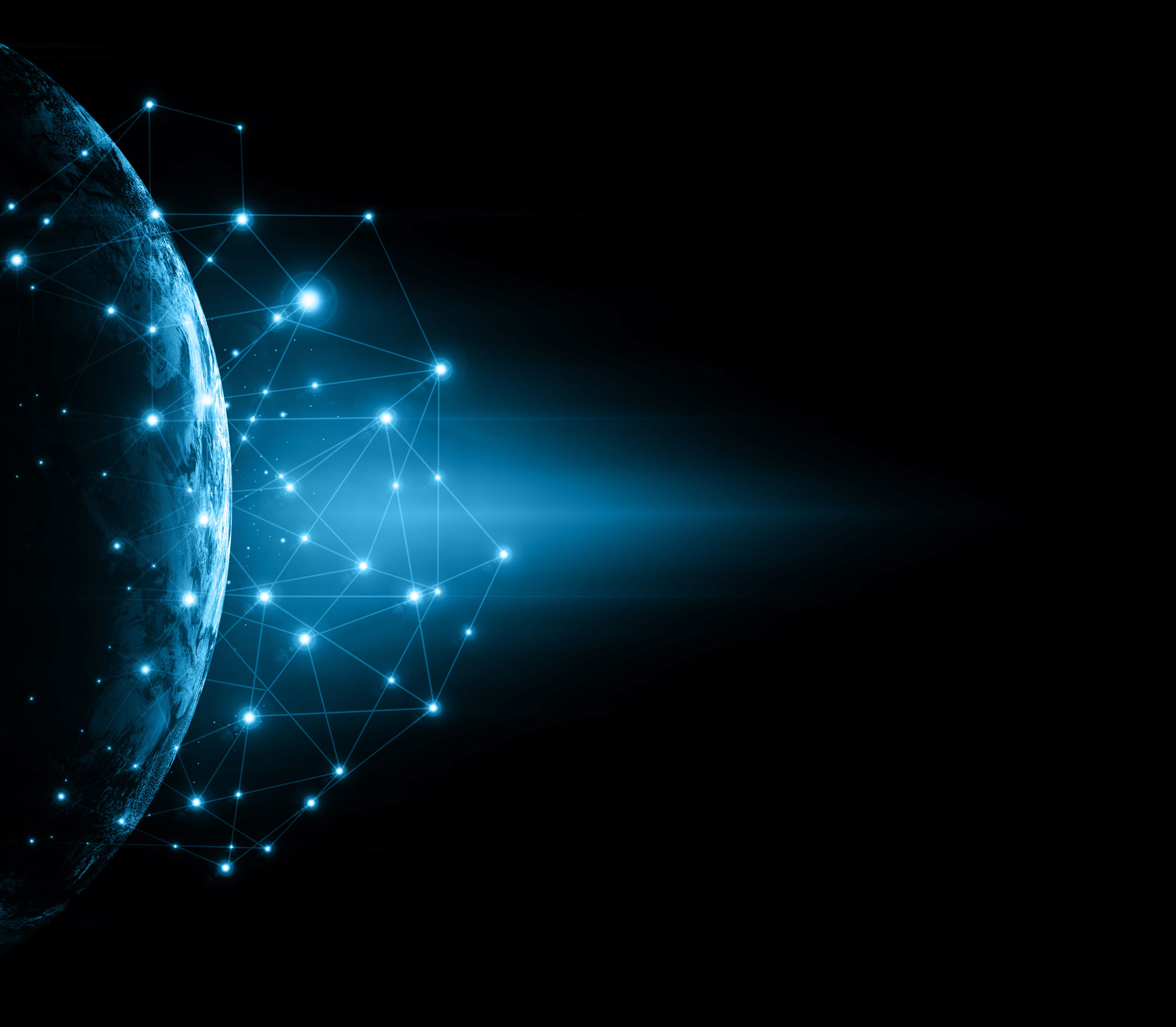 Schmetterling Technology - Bild von vernetztem Planeten